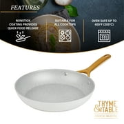 Thyme & Table Supreme 12-Piece Non-Stick Cookware Set, Cream
