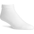thumbnail image 2 of GERVRA Diabetic Ankle Length/Low Cut Socks (3 Pair Pack) Seamless Cotton Blend Made in USA (9-11, White), 2 of 8