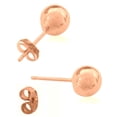 thumbnail image 3 of 14k Yellow White Rose Gold Ball Set Earrings 4mm Stud Post 3 Pair Set, 3 of 6