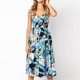 thumbnail image 1 of Vestido De Tirantes Finos Vestido largo elegante para mujer, sin espalda, estampado, holgado, con bolsillos, traje de vacaciones Cgtredaw Multicolor Xxl para Mujer, 1 of 1