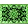 thumbnail image 1 of Ahgly Company Indoor Rectangle Medallion Green Traditional Area Rugs, 2' x 4', 1 of 1