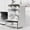 ZZ White, variant on Zhi Slanted 7 Lattice Storage Box Desktop Multifunctional Organizer for Stationery Cosmetics and Sundries Home Office Tabletop Use
