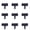 B, variant on Lawn Fence with Stone Look, High Stability Durable Plastic Material Garden Border, Easy Grounding Spikes for Installation, Versatile Garden and Backyard Protector Edging