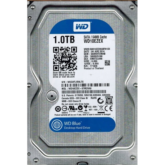 Western Digital WD10EZEX-07M2NA0 DCM: DANNHT2MHB 1TB