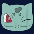 thumbnail image 2 of Boy's Pokemon Bulbasaur Wink Face Graphic Tee Navy Blue X Small, 2 of 4