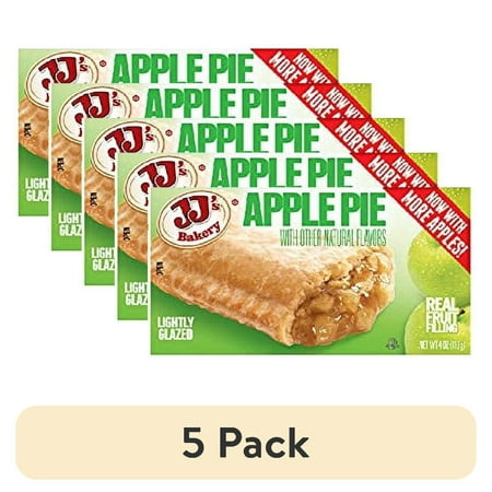(5 pack) JJ s Bakery Pies Variety Pack (Strawberry Cream / Apple / Boston Cream) | 12 Count