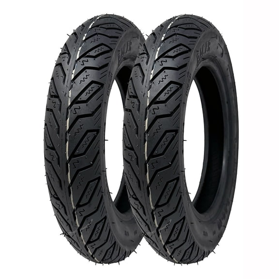 SET OF TWO Scooter Tubeless Tires 3.00-10 for 10 inches rim, Street Tread (Model P124)