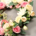thumbnail image 4 of Dalazy Artificial Flower Garland Peonies Wall Door Hanging Spring Handcrafted Summer Fall Rattan for Arch Xmas Wedding, 4 of 6