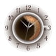 thumbnail image 1 of Reloj de pared de café, relojes de pared interiores, 12 pulgadas, creativos, silenciosos, decorativos, relojes de pared, reloj colgante para cafetería, 1 of 9