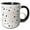 Black/White, variant on 3drose, Image of Choose Joy Dots Quote, 11oz Magic Transforming Mug