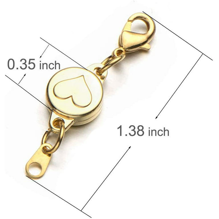 Locking Magnetic Bracelet Clasps Magnetic Necklace Extenders Easy On and  Quick Release Necklace Clasps for Arthritis 
