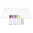 thumbnail image 2 of 1 Set of Acrylic Board for Table To Do List Board Plans Writing Board Clear Board Erasable Memo Board, 2 of 3