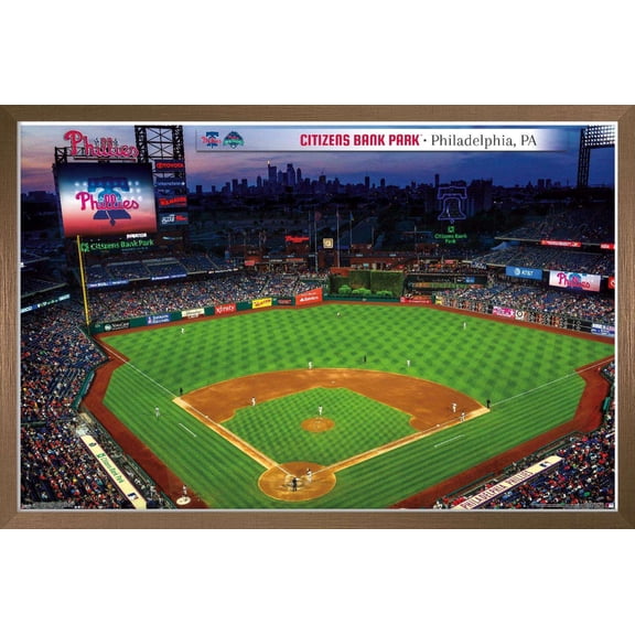 MLB Philadelphia Phillies - Citizens Bank Park 19 Wall Poster, 22.375" x 34", Framed