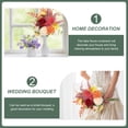 thumbnail image 6 of OUNONA Multi-Color Artificial Flowers for Home and Wedding Decoration, Plastic Simulation Plants, 1 Bunch, 6 of 6