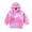 Purple, variant on Girls' Fuzzy Sherpa Fleece Hoodie Tie Dye Fashion Hooded Pullover Sweatshirt Toddlers Kids Fall Winter Tops (1 Years, Purple)