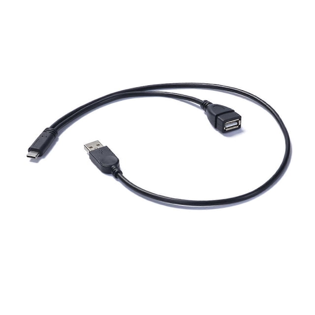 Type C to USB Female and USB Male OTG Data Cable for Connecting Devices Like Game Controllers and Card Readers