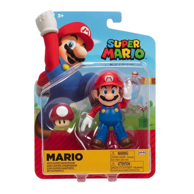 Figura Coleccionable Articulada Jakks Pacific Super Mario con 1 Accesorio