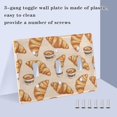 thumbnail image 4 of Dailycode Light Switch Plate Covers 2 Gang Wall Plate Plastics Outlet Covers for Kitchen Home Office Decor Croissant and Coffee, 4 of 8