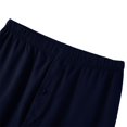 thumbnail image 4 of Men's 100% Cotton Loose Fit Pajama Pants, Breathable Lounge Bottoms with Drawstring, Soft Comfortable Sleepwear, 4 of 6