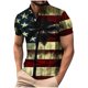thumbnail image 2 of Blusa y camisa de manga corta con cuello vuelto para hombre, estilo casual, de moda, de manga corta, con botones estampados y cuello vuelto, blusa de poliéster para hombre., 2 of 5