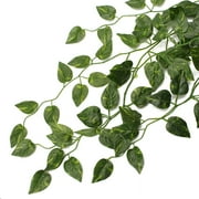 2 Bunch Artificial Silk Ivy Leaf Garland Plant 4ft Vine Foliage Fake Foliage Flowers Garden Office Wall Decor Home Decorations