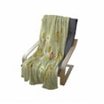 thumbnail image 4 of Yellow Flower Soft Flannel Fleece Throw Blanket, Colorful Meadow with Abstract Dots Playful Vegetation Growth, Cozy Plush for Indoor and Outdoor Use, 60" x 80", Pale Green Yellow, by Ambesonne, 4 of 6