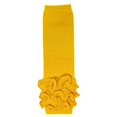 thumbnail image 4 of Bowbear Cheerful Ruffles Baby Leg Warmers, Golden Yellow, 4 of 4