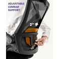 thumbnail image 6 of NEO Chair Ergonomic Adjustable Home Office Desk Chair High Back Computer Gaming Mesh Chair with Comfy Task Adjustable Arms Lumbar Neck Support Swivel for Home Office (Dark Black), 6 of 6