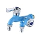 thumbnail image 2 of Grifo de Agua BLESIY para lavadora y fregadero de cocina de Doble salida Universal Azul, 2 of 8