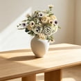 thumbnail image 6 of Beige Realistic Peonies Artificial Flowers Silky Peony Arrangements Vase Bouquet for Wedding Table Centerpiece Indoor Home Decor (1Pcs), 6 of 7