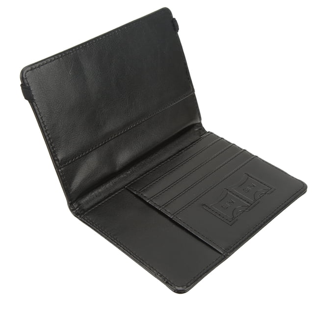 Porta Pasaporte, Funda Para Pasaporte Antirrobo Antimagnética Negra Con Cinturón Elástico Para Tarjeta De Crédito