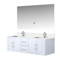thumbnail image 2 of Volez 36 in W x 18.25 in D Dark Grey Single Bath Vanity with Side Cabinet, and White Ceramic Top, 2 of 9