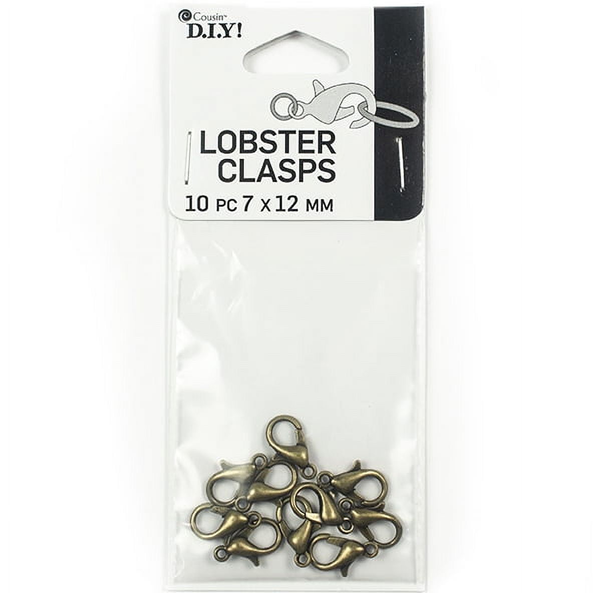 Cousin DIY Gold Metal Lobster Clasps, 10 Piece 