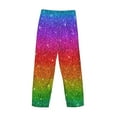 thumbnail image 5 of Disketp Rainbow Glitter Men'S Pajama Pants - Ultra Soft Fleece Sleep And Lounge Pants (Size: S-Xxl), 5 of 9