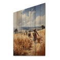 thumbnail image 2 of Designart "Tribes Kikuyu African Harvest I" African Tribes Print on Natural Pine Wood, 2 of 5