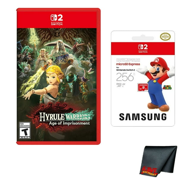 Nintendo Hyrule Warriors: Age of Imprisonment - Switch 2 + Microfiber Cleaning Cloth