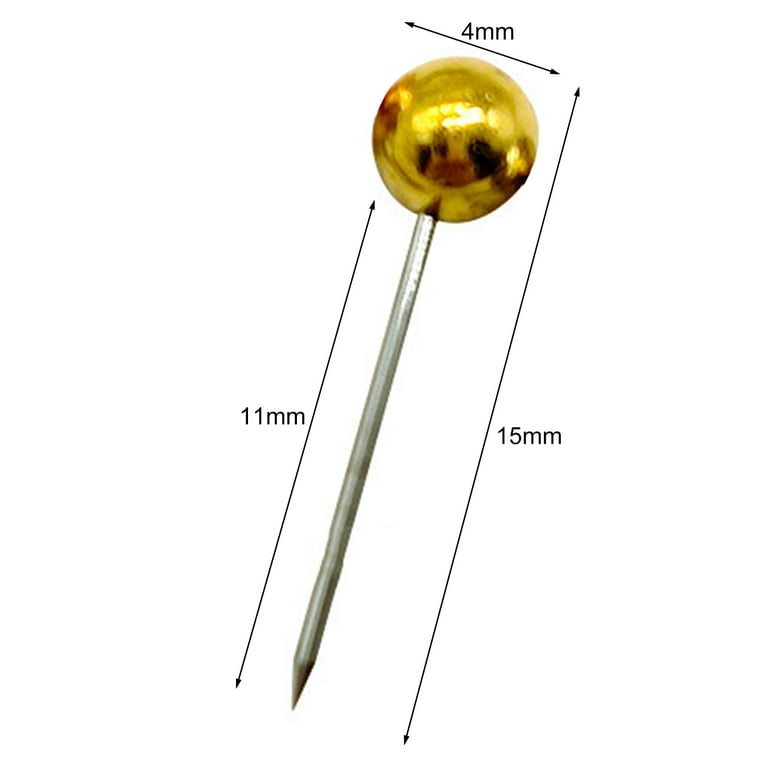 480/500Pcs Metallic Round Ball Head Cork Push Pin Bulletin Board