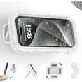 thumbnail image 1 of Soporte para Teléfono de Ducha Impermeable 360 Grados Giratorio Funda para Teléfono Soporte de Pared de Baño para iPhone 14 13 12 11 Pro Max XS XR, Max 6.8' Teléfono, 1 of 9