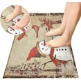 thumbnail image 4 of Dreamtimes Christmas Snowman Kitchen Mat 20"x39", Non Skid Kitchen Runner Rug Absorbent Resist Dirt Kitchen Floor Mat Comfort Standing Mat for Kitchen, Floor, Office, Sink, Laundry, 4 of 6