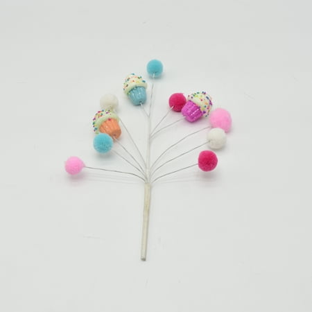 Holiday Time Bright Cupcake Pick.
