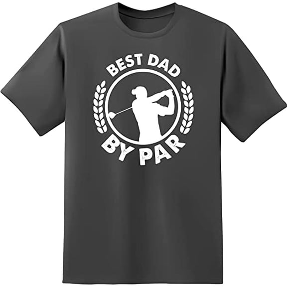 RedBarn Best Dad By Par Funny Golf Fathers Day Gift Love For Daddy Mens Graphic T Shirts