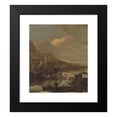 thumbnail image 2 of Jacob Willemsz De Wet 15x17 Black Modern Framed Museum Art Print Titled - River View (1640 - 1674), 2 of 5