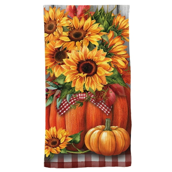Briarwood Lane Sunflowers in Pumpkins Cotton Hand Towel