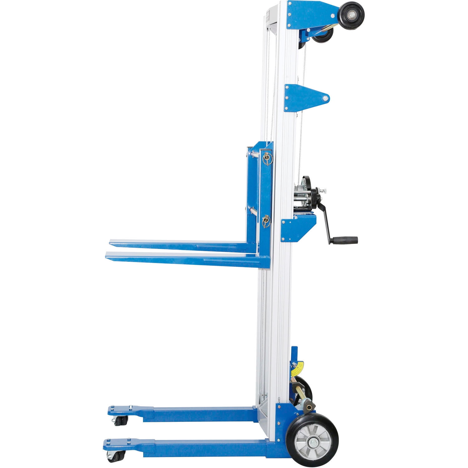 Global Industrial Lightweight Hand Operated Lift Truck, 400 Lb. Capacity Fixed Legs