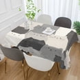 thumbnail image 2 of Yayeee Tablecloths 60" x 90" Rectangle Wrinkle Resistant Party Table Cover, Gray Cute Cats, 2 of 8