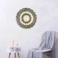 thumbnail image 5 of HCTSHG Boho Wall Hanging Basket, Handmade Round Rattan Wall Decor with Woven Tapestry and Tassels, Flat Wicker Serving Tray Art for Bedroom, Living Room Wall Decor, 5 of 5