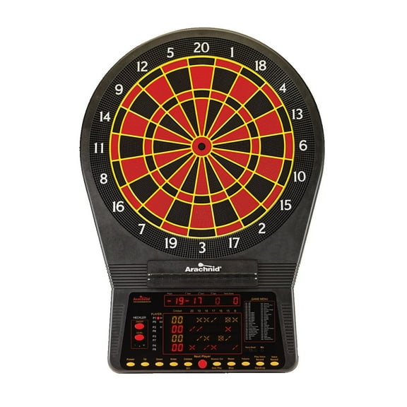 Arachnid Cricket Pro 900 Talking Electronic Dartboard with Soft Tip Darts, AC Adapter, and Operating Manual