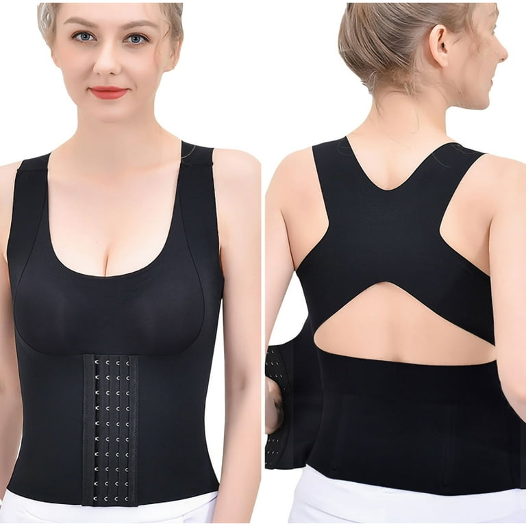snowsong Shapewear Tummy Control Waist Trainer Women s Slim Shapewear Abdomen Corset Underwear Four in one Body Shaper Bra Skims Dupe Shapewear Shapermint Black L Walmart