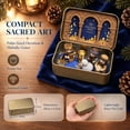 thumbnail image 4 of Mini Christmas Nativity Scene Set, Holy Family Figurines with Storage Box, Portable Religious Decor, Handcrafted Jesus Figurine for Holiday, 4 of 7