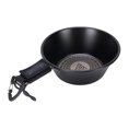 thumbnail image 1 of Steel Camping Bowl 250ml Stainless Steel Bowl with Handle for RV Travel Camping Backpacking Engraved Bottom Pattern Black, 1 of 7